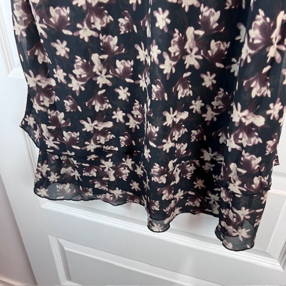 Frank And Oak Layered Floral Maxi Skirt Large Romantic Sustainable NWT - Picture 7 of 10